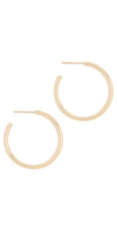 Jennifer Fisher Thread Mini Hoops Yellow Gold
