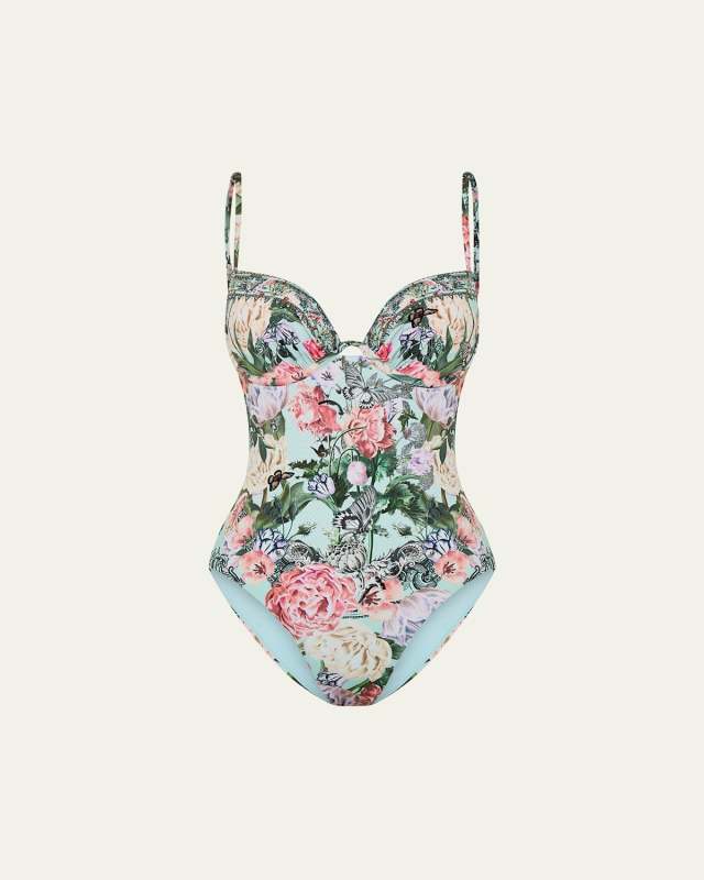 Petal Promise Land Continuous Wire Molded One-Piece Swimsuit