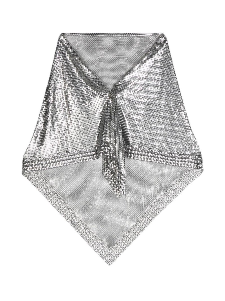 metallic chain-mail scarf