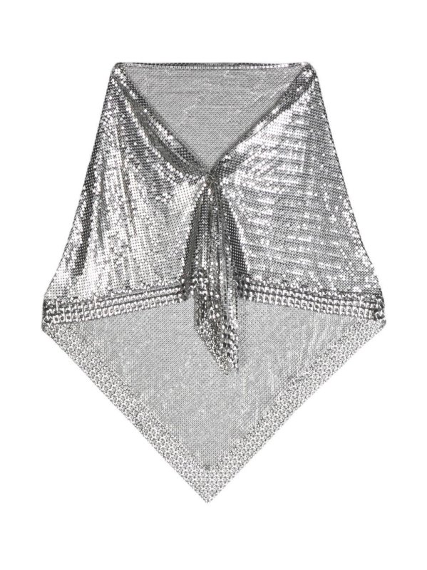 metallic chain-mail scarf