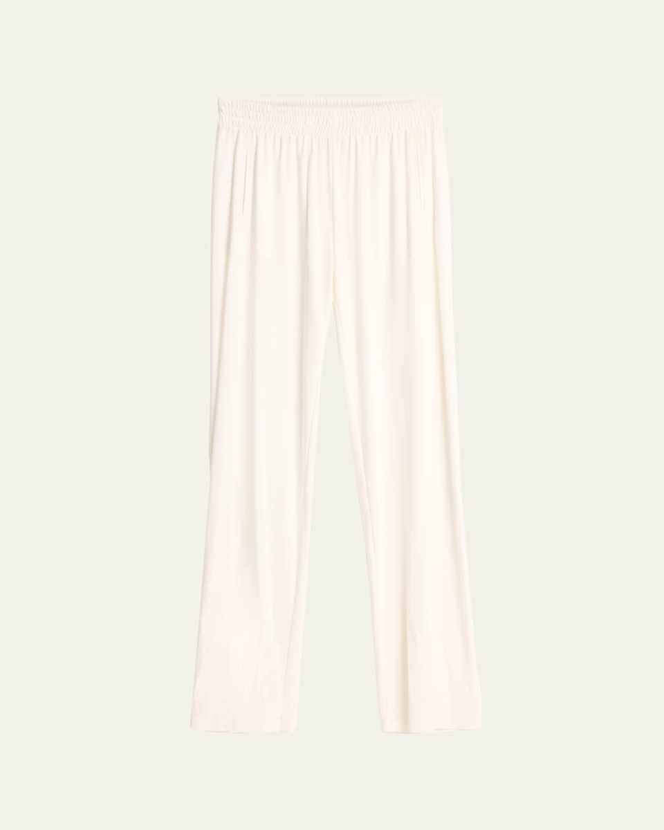 High-Rise Straight-Leg Stretch Sweatpants