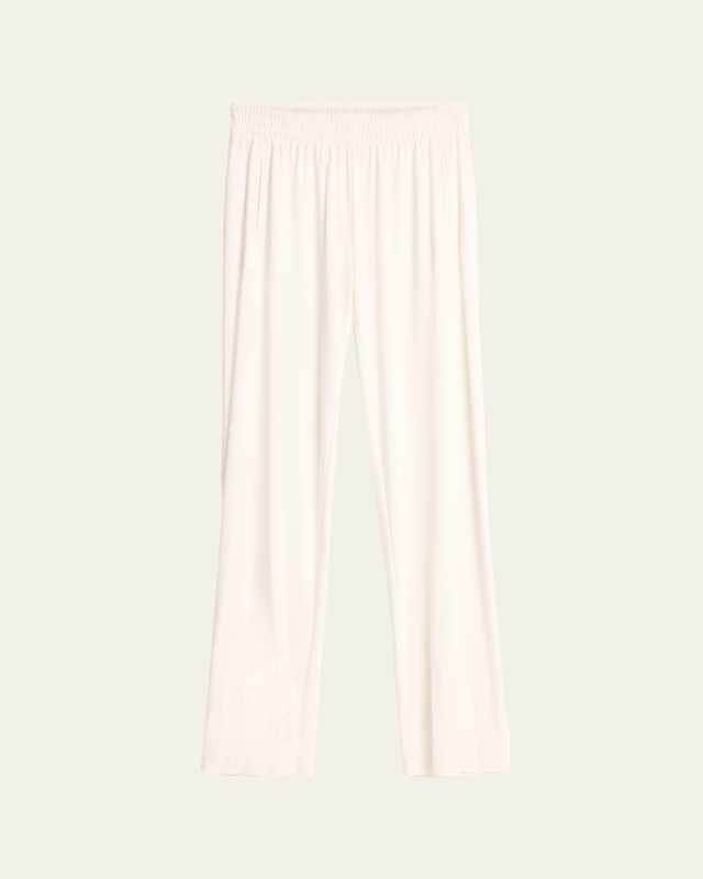 High-Rise Straight-Leg Stretch Sweatpants