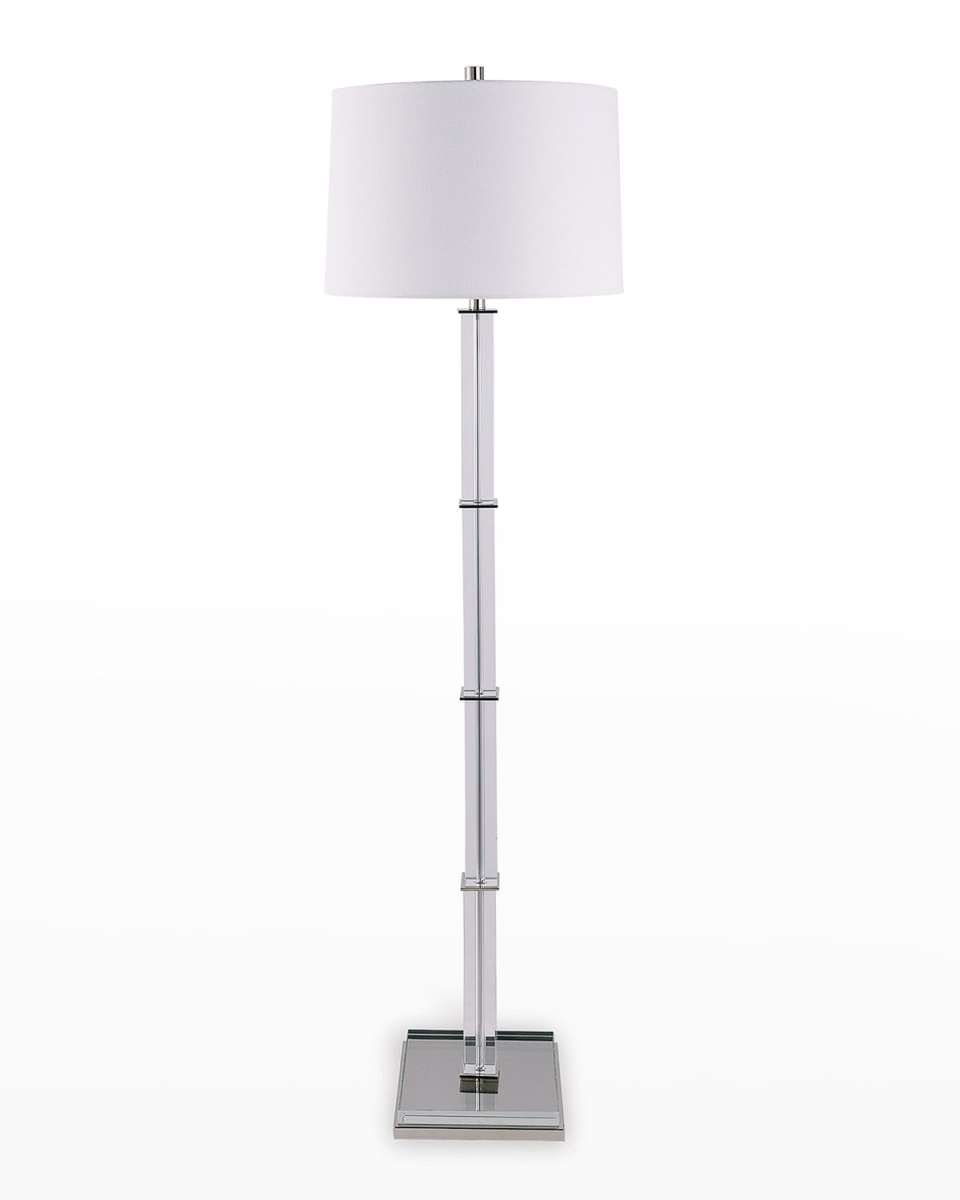 Blake Brass Crystal Floor Lamp