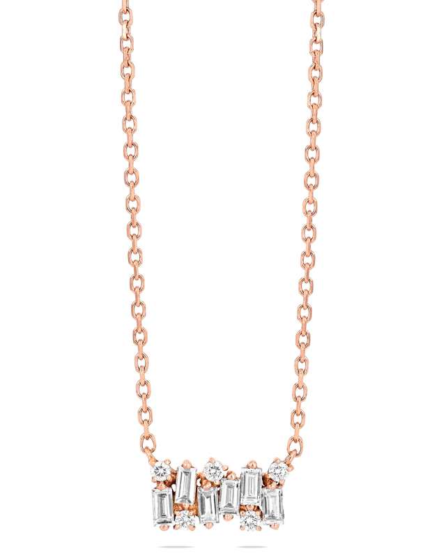 Shimmer Small 18K Gold Diamond Necklace