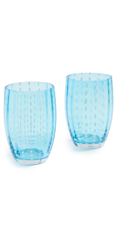 Zafferano Perle Tumbler Set of 2 Aquamar