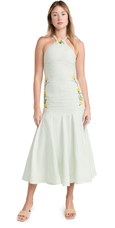 Fanm Mon Sabrina Dress Mint Green
