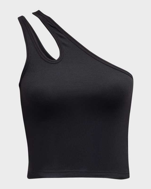 Ribbed Cut-Out Tank Top
