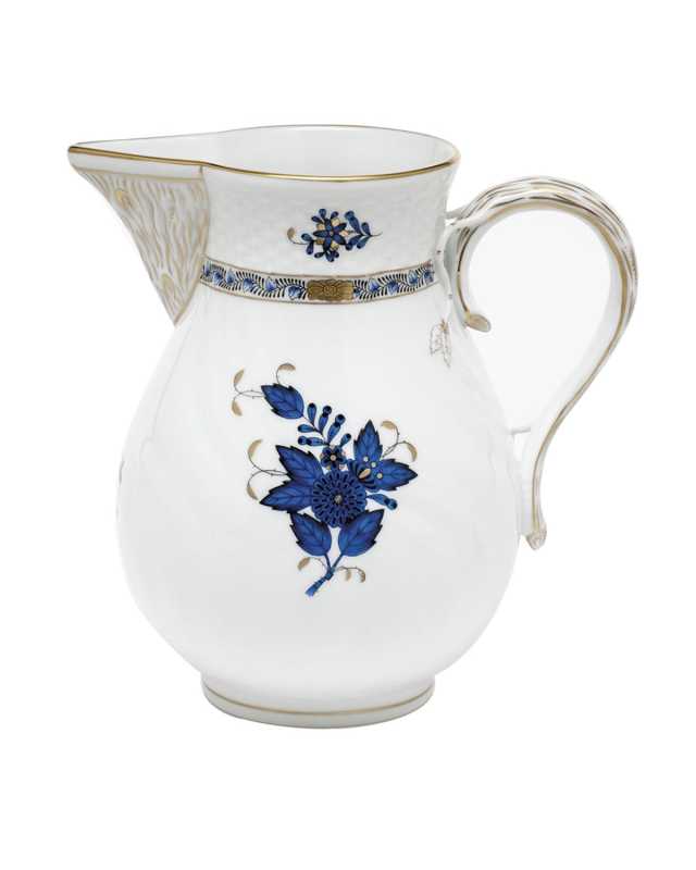 Chinese Bouquet Black Sapphire Pitcher