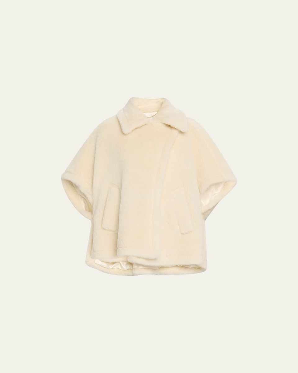Tebe Collared Teddy Cape