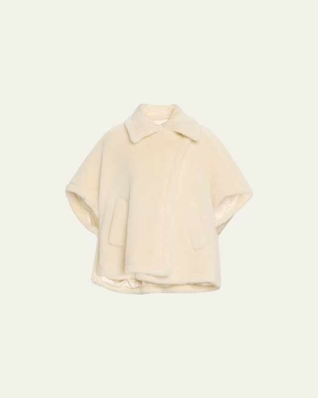 Tebe Collared Teddy Cape