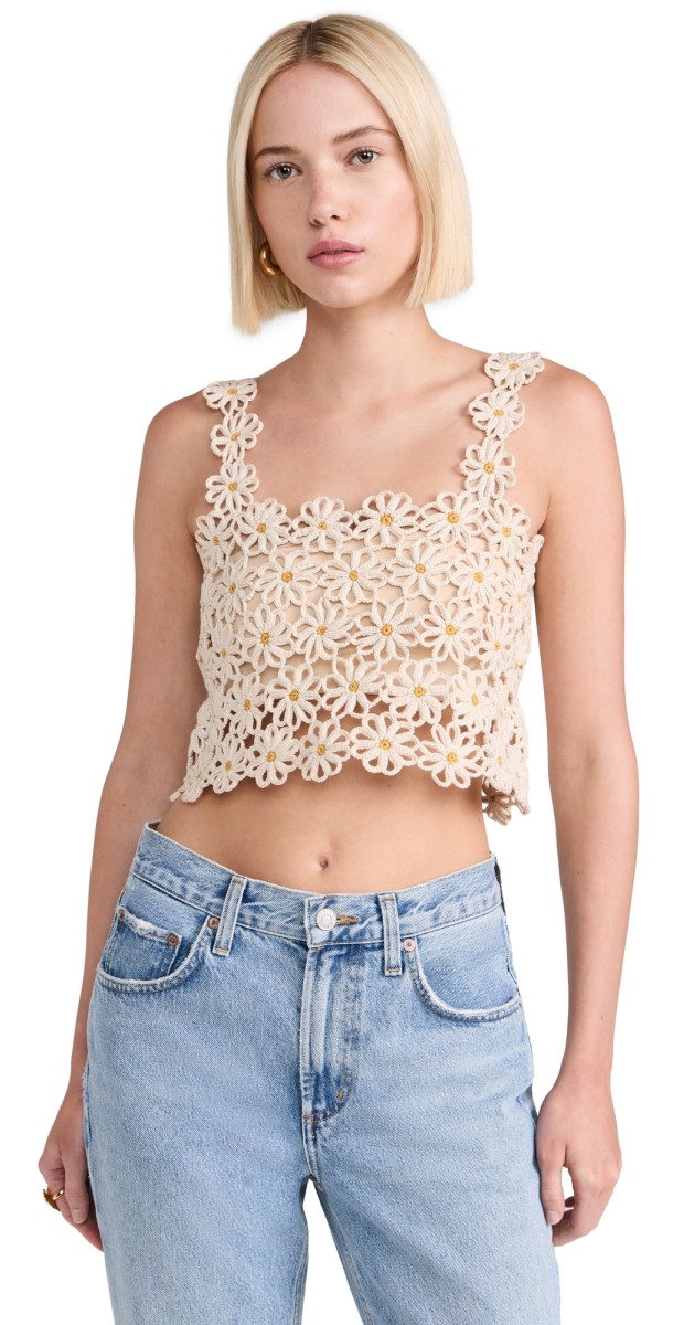 ESCVDO Malu Top Ivory