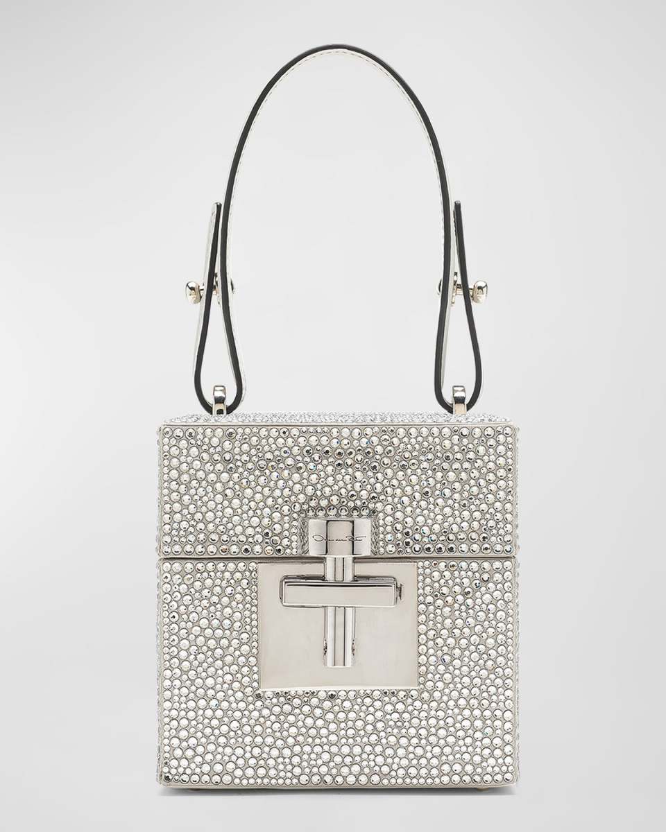 Alibi Crystal Box Top-Handle Bag