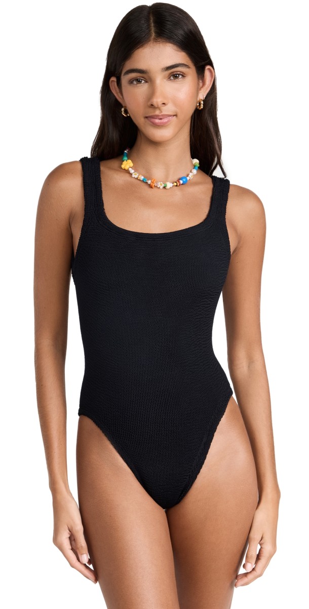 Hunza G Square Neck One Piece Whit