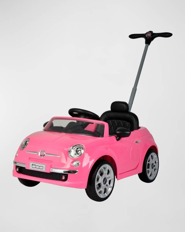 Fiat 500 Push Car Pink Stroller