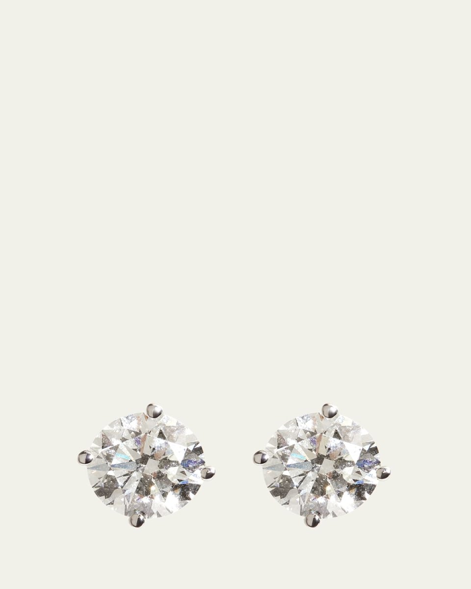 14K White Gold Lab Grown Diamond Stud Earrings