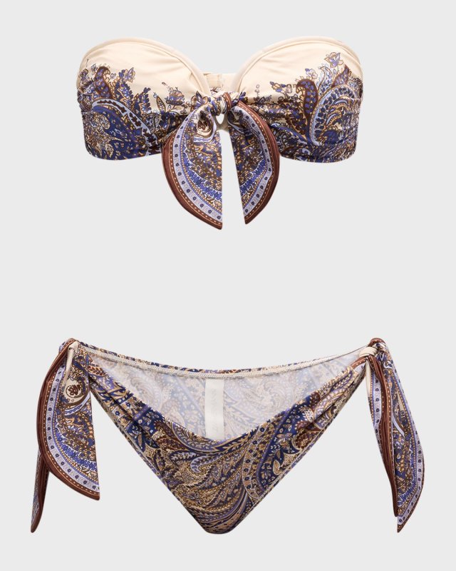 Ottie Paisley Scarf Two-Piece Swimsuit