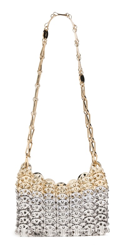 rabanne 1969 Nano Skyline Bag Silver/Light Gold