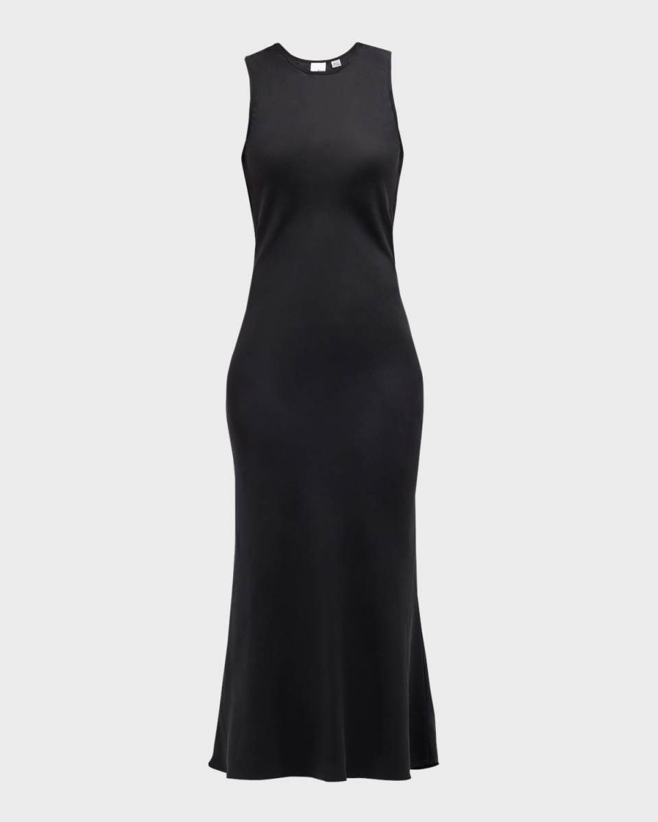 Thea Sleeveless Bias-Cut Mermaid Maxi Dress