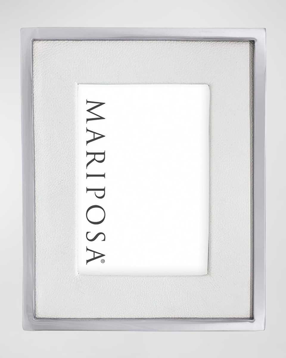 Leather Photo Frame with Metal Border, 5" x 7"