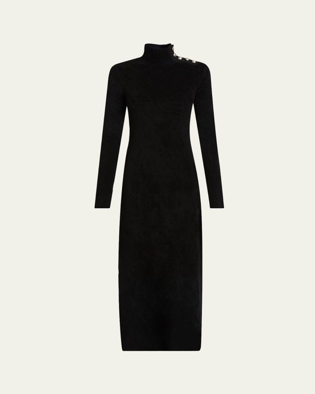 Jude Chenille Turtleneck Maxi Dress