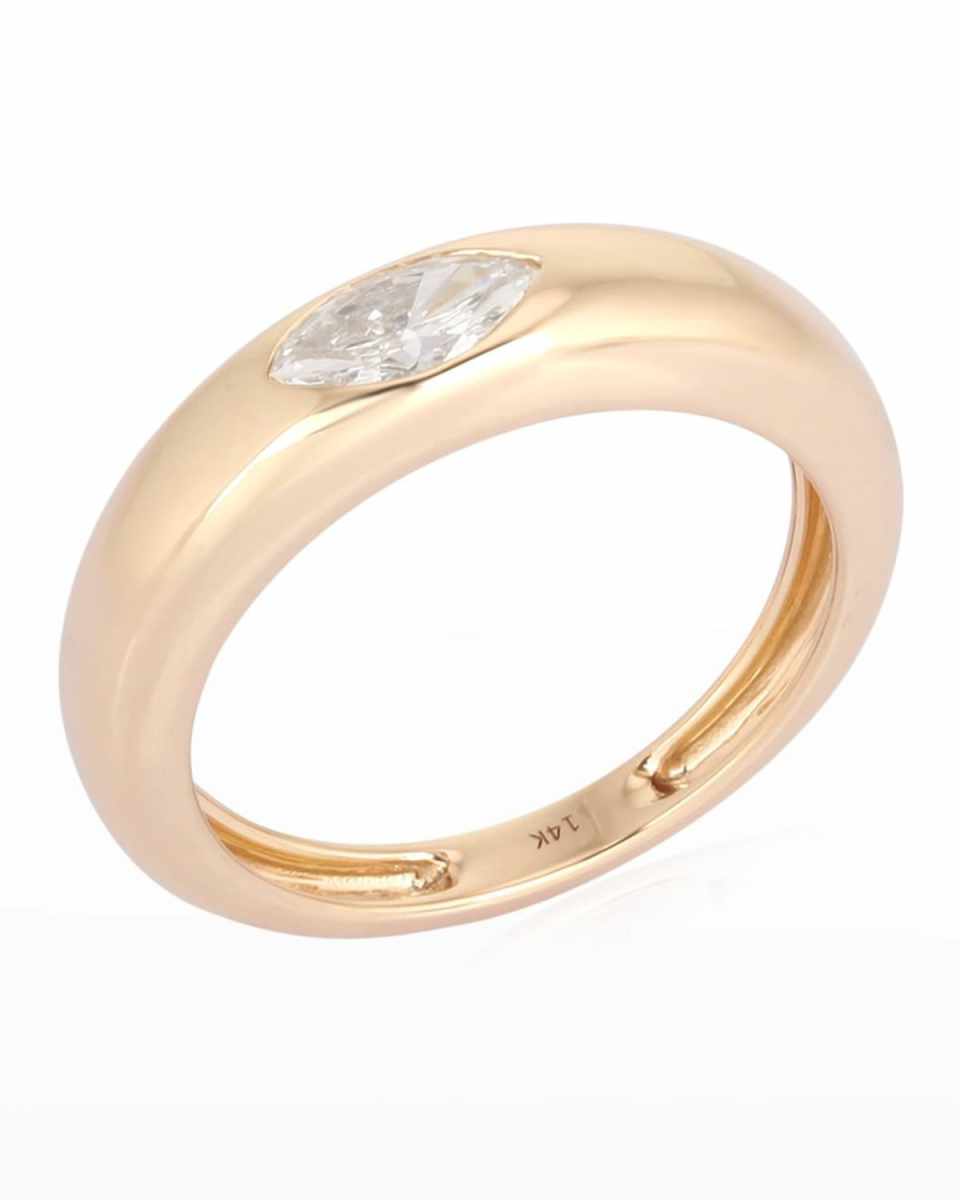 Marquis Diamond Ring, Size 7