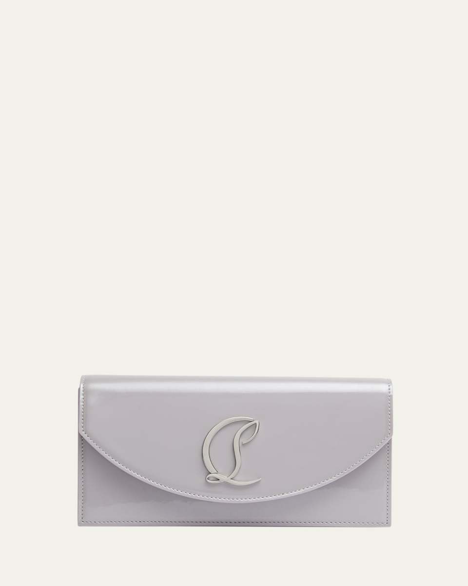 Loubi54 Patent Leather Clutch Bag