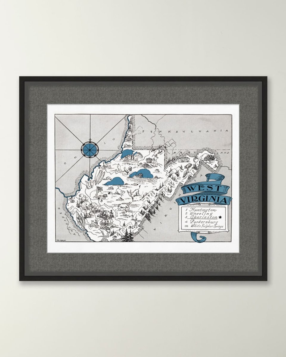 Pictorial Map of West Virginia