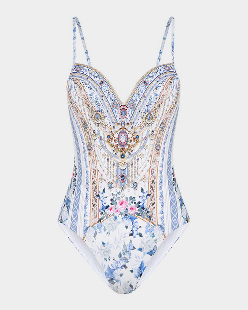Season of the Siren Molded Underwire One-Piece Swimsuit
