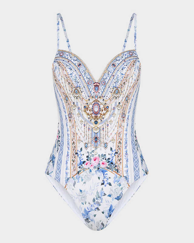Season of the Siren Molded Underwire One-Piece Swimsuit