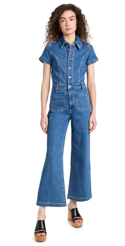 Rolla's Sailor Jumpsuit Mid Vintage Blue