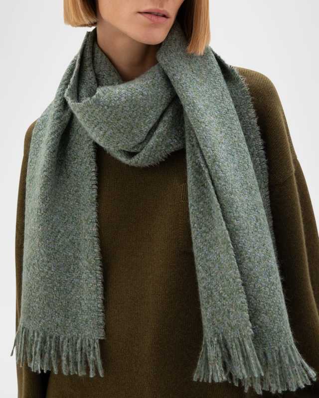 Brushed Boucle Cashmere-Silk Scarf