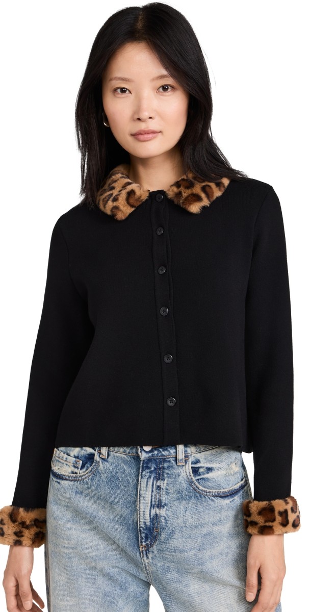 Sleeper Carmela Knitted Cardigan Black