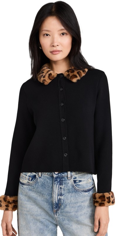 Sleeper Carmela Knitted Cardigan Black