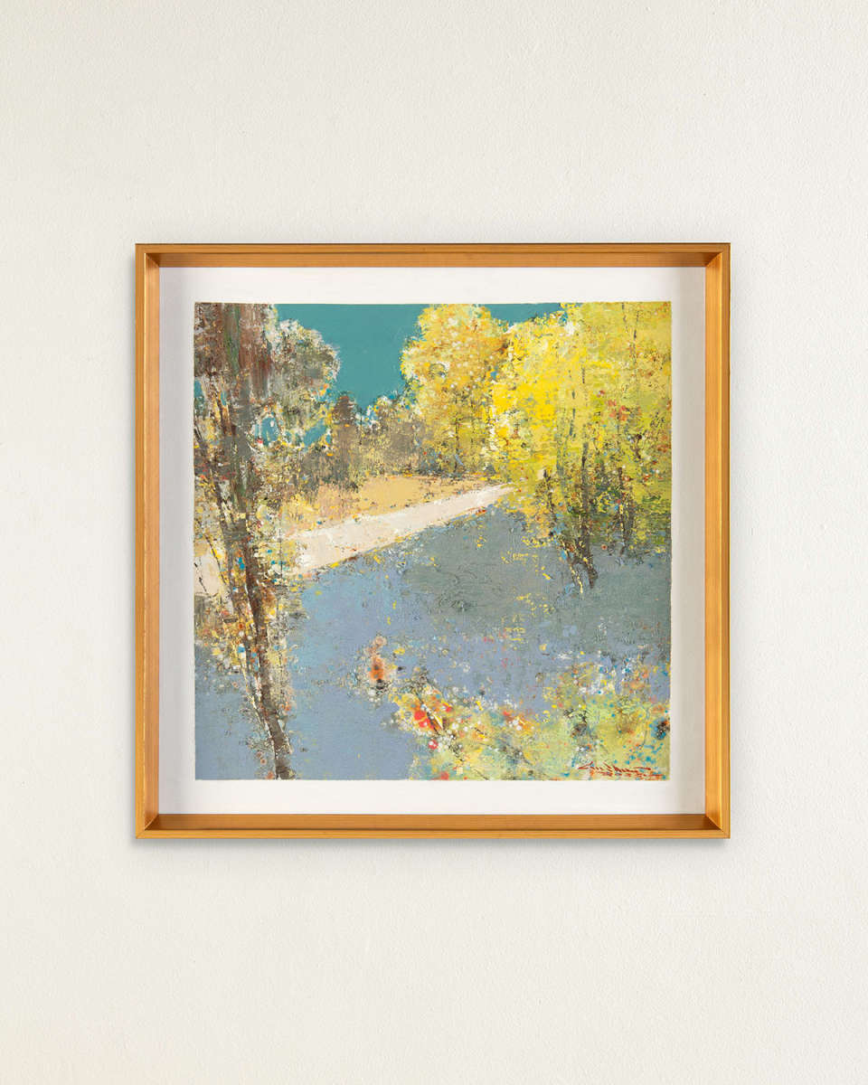 "Silence by the Stream" Original Painting by Liu Mengzhou