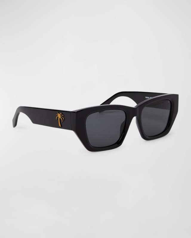 Hinkley Black Acetate Cat-Eye Sunglasses