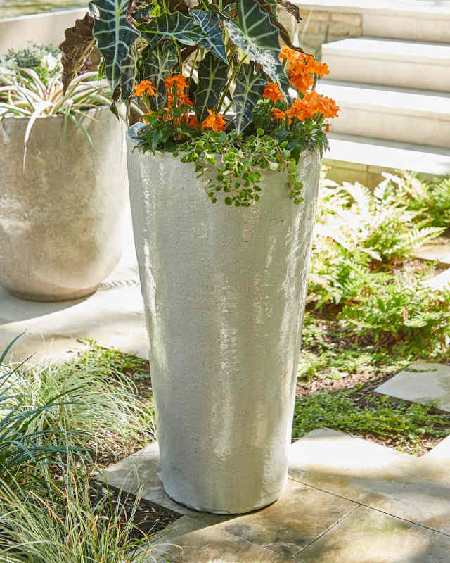 Large Round Tall Planter