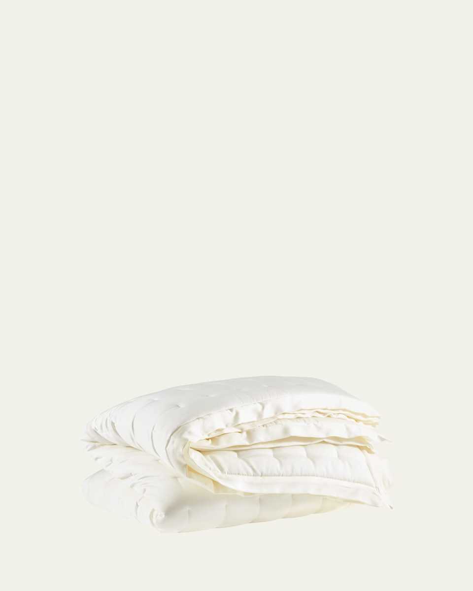 Puff Tencel Twin Quilt, Ivory