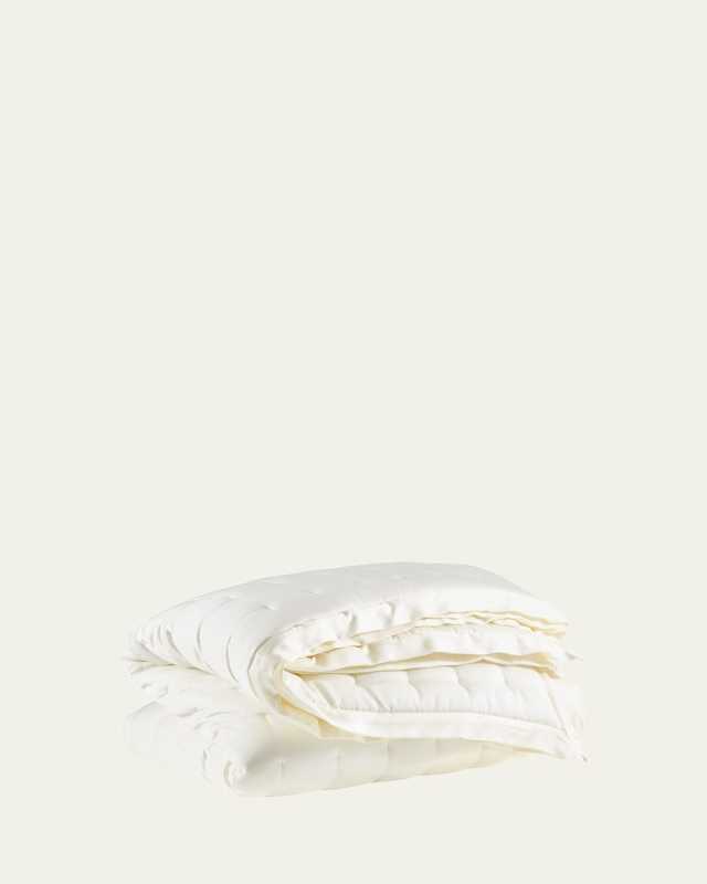 Puff Tencel Twin Quilt, Ivory