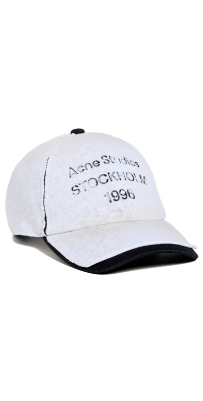 Acne Studios Logo Stamp Cap Whit