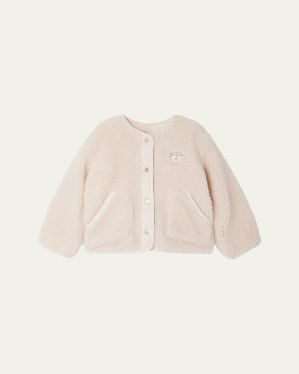 Girl's Galice Logo Embroidered Jacket, Size 6-12