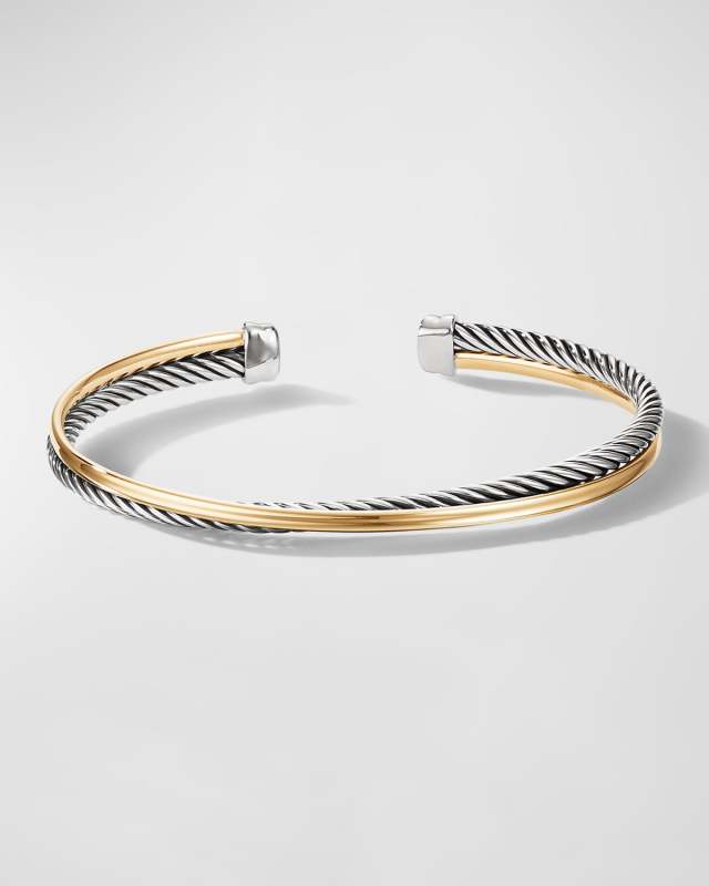 Crossover Bracelet with 18k Gold