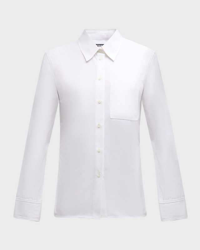 Costume Open-Back Collared Shirt