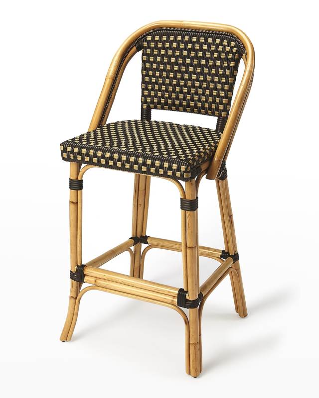 Eli Rattan Bar Stool 28"