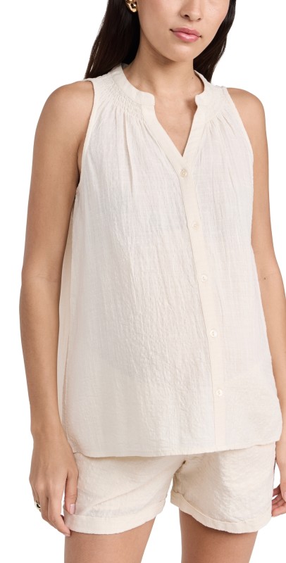 HATCH The Cassie Halter Top Vanilla