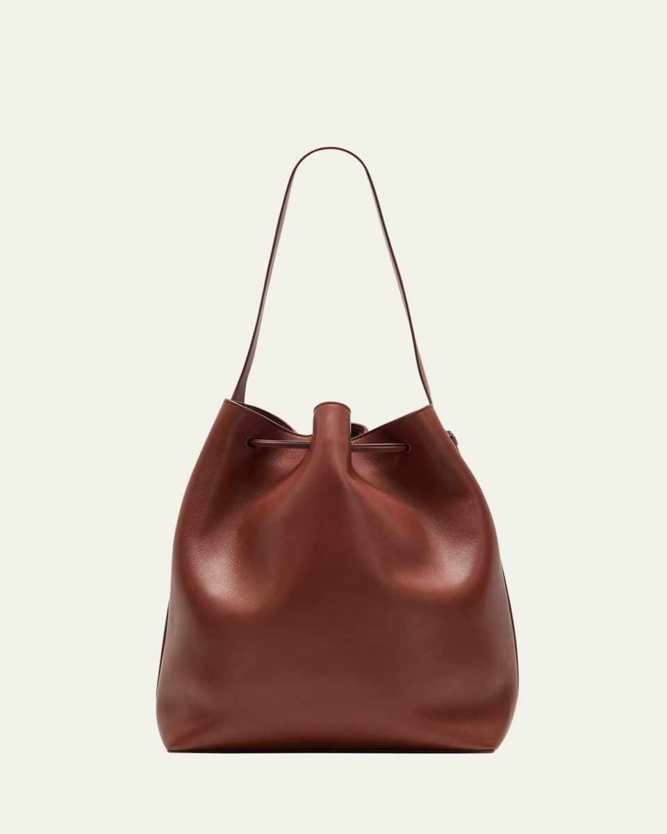 Belvedere Bucket Bag in Saddle Leather