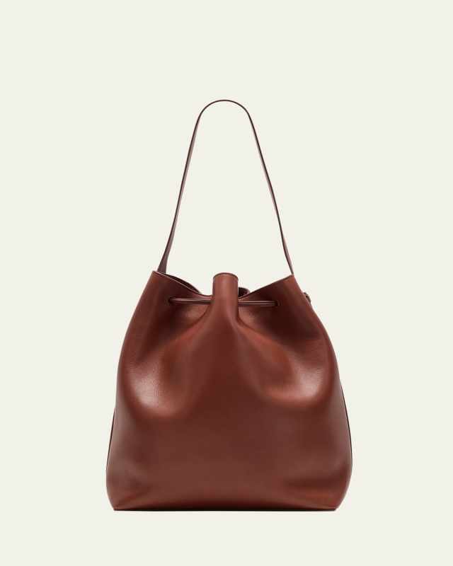 Belvedere Bucket Bag in Saddle Leather