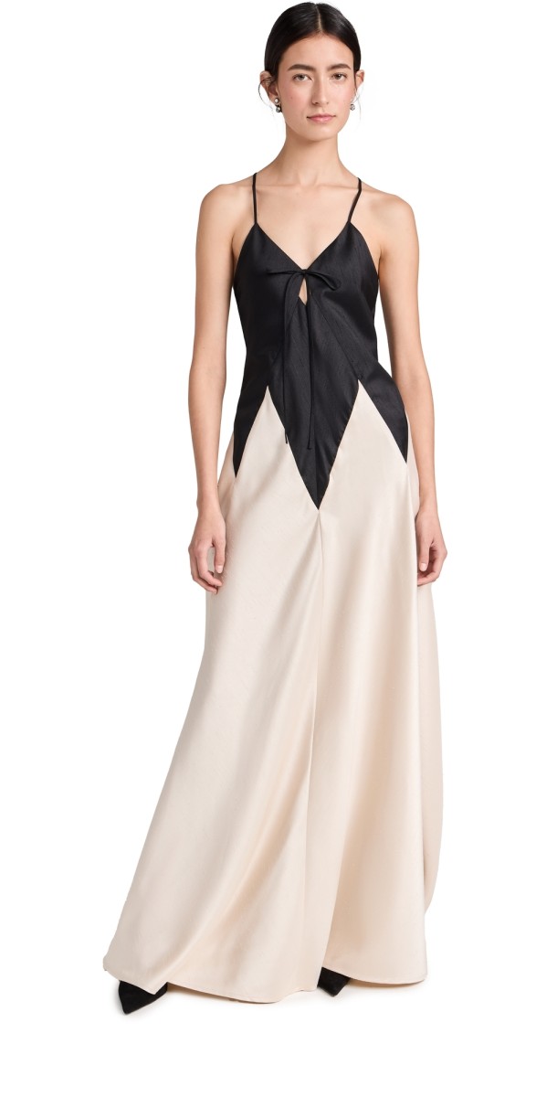 Rosie Assoulin V Gown Black