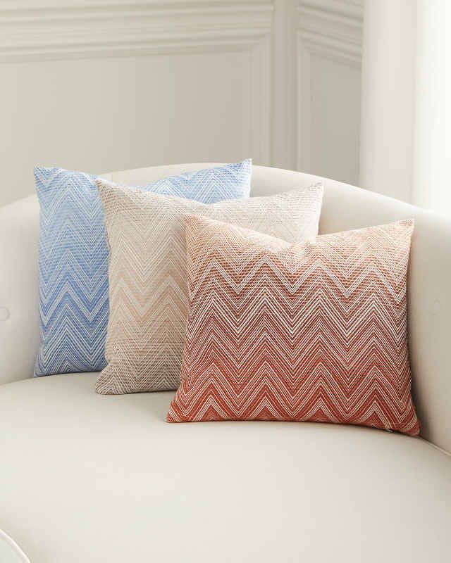 Timmy Merino Wool Ombre Chevron Cushion