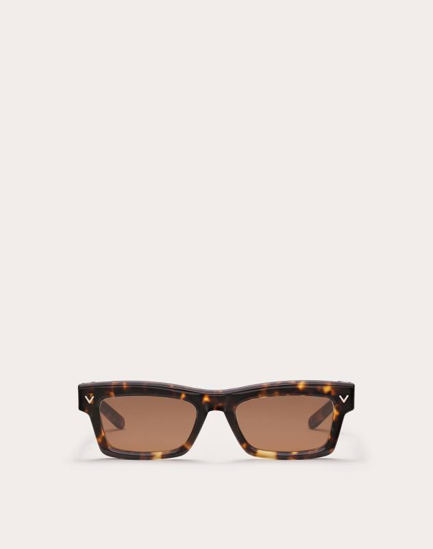 Valentino V-SHARP RECTANGULAR ACETATE FRAME