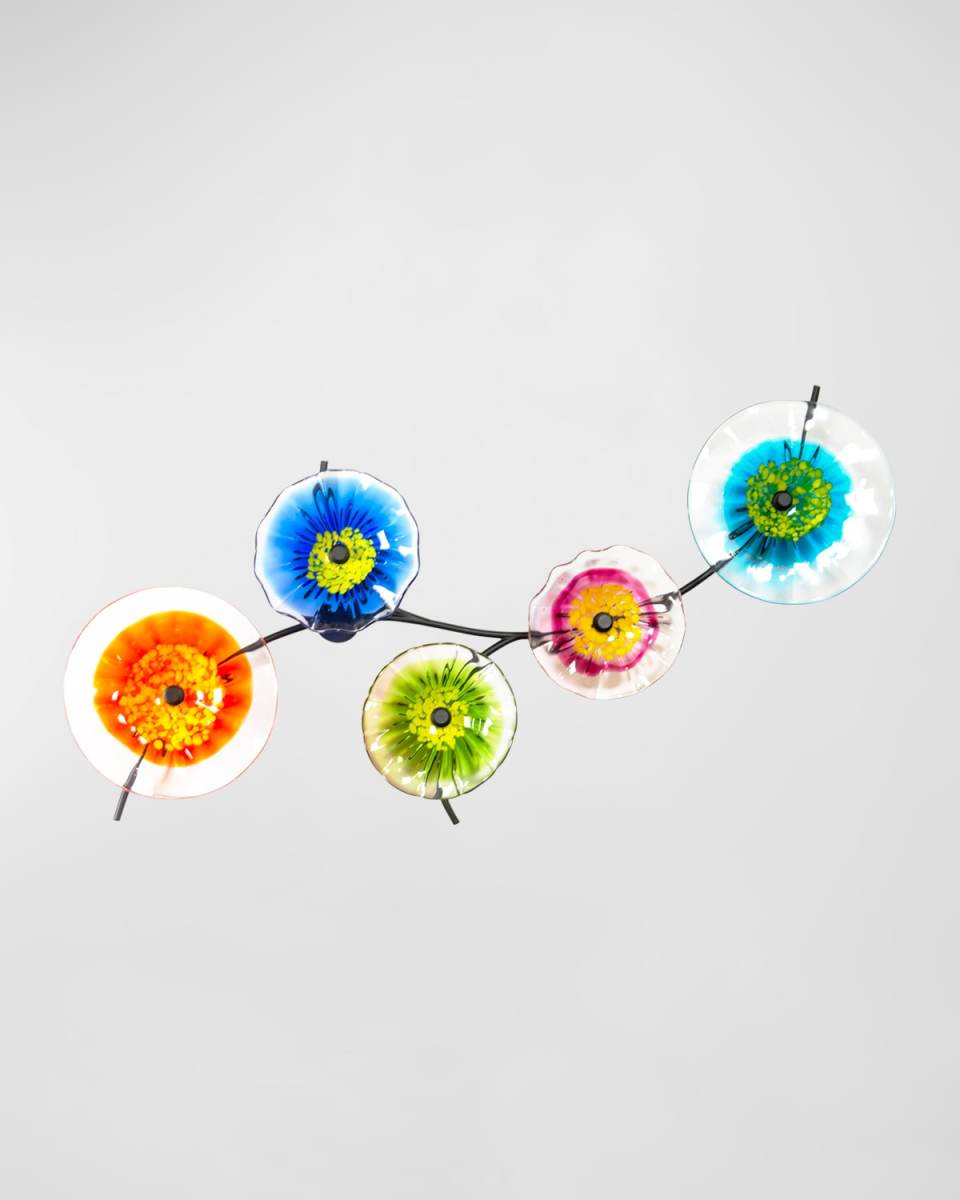 Fiore Bloom Art Glass Collage